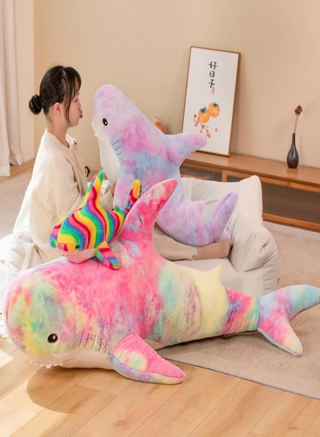 OPHRBU Shark Plushies Pillow Large, Plush Shark Toy Pillow, Comfortable Sleep Pillow Back Cushion, Kids Room Decoration, Bedtime Gift for Boys and Girls. 1 Piece (Purple 39.3 in) - Image 4